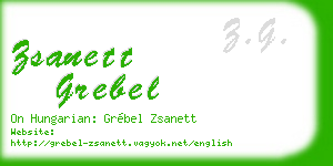 zsanett grebel business card